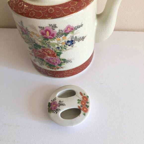 Vintage Hand Painted Japanese Tea Pot - Picture 6 of 7